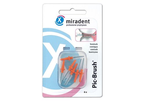 MIRADENT Interd.Pic-Brush Ersatzb.konisch orange – PZN 02172455 (PZN 02172455)