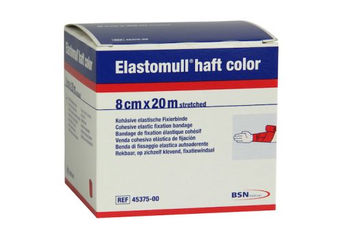 ELASTOMULL haft color 8 cmx20 m Fixierb.rot – PZN 01412584 (PZN 01412584)