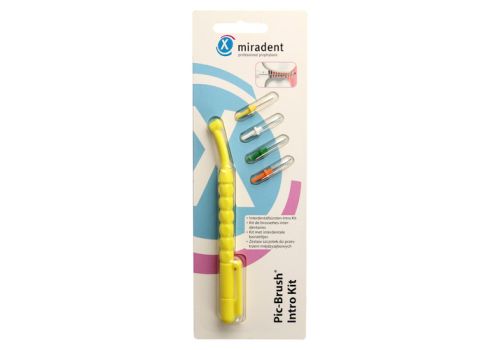 MIRADENT Interd.Pic-Brush Intro Kit 1H+4B.gelb – PZN 01092375 (PZN 01092375)