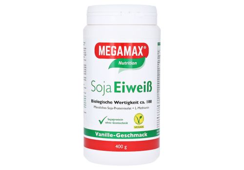 Megamax Soja Eiweiß Vanille Pulver – PZN 03246405 (PZN 03246405)