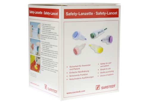 SAFETY-LANZETTEN 28 G Einst.Tiefe 1,6mm mini blau – PZN 06796106 (PZN 06796106)