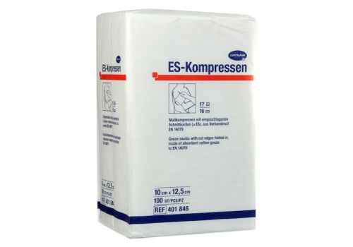 ES-KOMPRESSEN unsteril 10x12,5 cm 16fach – PZN 01808980 (PZN 01808980)