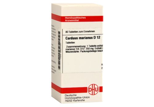 CARDUUS MARIANUS D 12 Tabletten – PZN 02627720 (PZN 02627720)