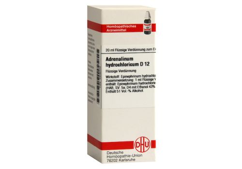 ADRENALINUM HYDROCHLORICUM D 12 Dilution – PZN 02806204 (PZN 02806204)