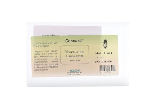 NISSENKAMM Lauskamm grob/fein Kunststoff Coscura – PZN 01331696 (PZN 01331696)