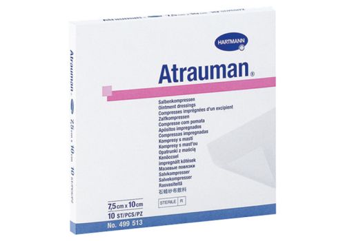 ATRAUMAN 7,5x10 cm steril Kompressen – PZN 03829302 (PZN 03829302)