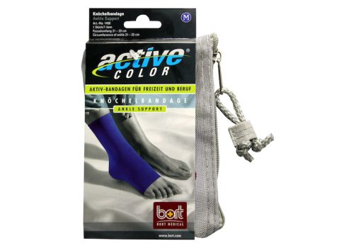 BORT ActiveColor Knöchelbandage M blau – PZN 06914818 (PZN 06914818)