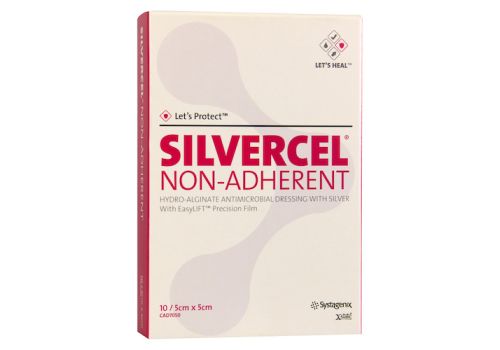 SILVERCEL non Adherent Kompressen 5x5 cm – PZN 05378370 (PZN 05378370)