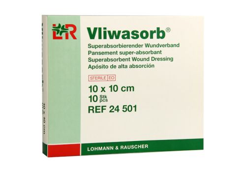 VLIWASORB superabsorb.Saugkomp.steril 10x10 cm – PZN 05974681 (PZN 05974681)