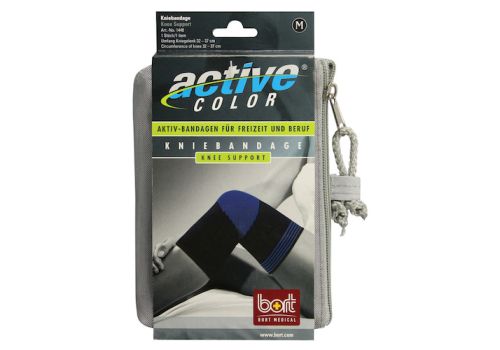 BORT ActiveColor Kniebandage M schwarz – PZN 06914675 (PZN 06914675)