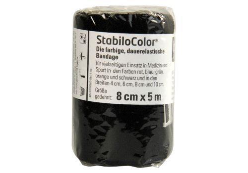 BORT StabiloColor Binde 8 cm schwarz – PZN 07672352 (PZN 07672352)