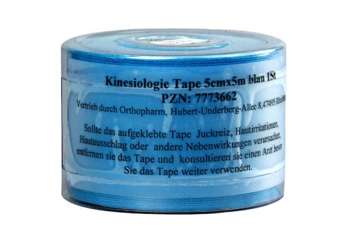 KINESIOLOGIE Tape 5 cmx5 m blau – PZN 07773662 (PZN 07773662)