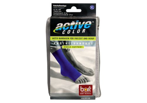 BORT ActiveColor Knöchelbandage XL blau – PZN 06914741 (PZN 06914741)