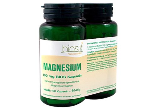 MAGNESIUM 100 mg Bios Kapseln – PZN 05996116 (PZN 05996116)