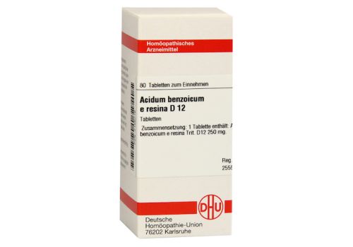 ACIDUM BENZOICUM E Resina D 12 Tabletten – PZN 07156716 (PZN 07156716)