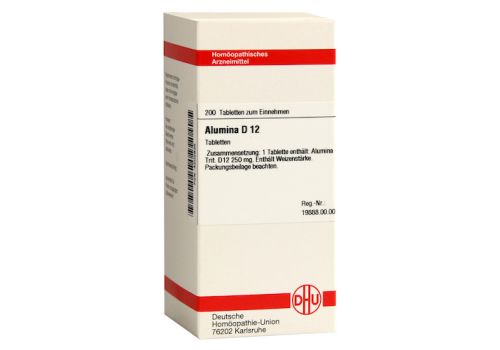 ALUMINA D 12 Tabletten – PZN 04202835 (PZN 04202835)