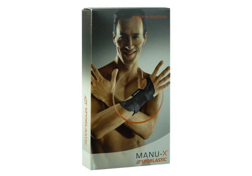 MANU-X Handgelenkorthese Gr.1 schwarz 07642 – PZN 04999064 (PZN 04999064)