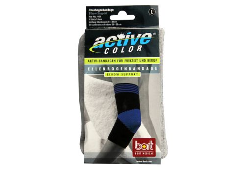 BORT ActiveColor Ellenbogenbandage L schwarz – PZN 06914439 (PZN 06914439)