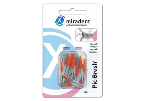 MIRADENT Interd.Pic-Brush Ersatzb.konisch orange – PZN 03430770 (PZN 03430770)