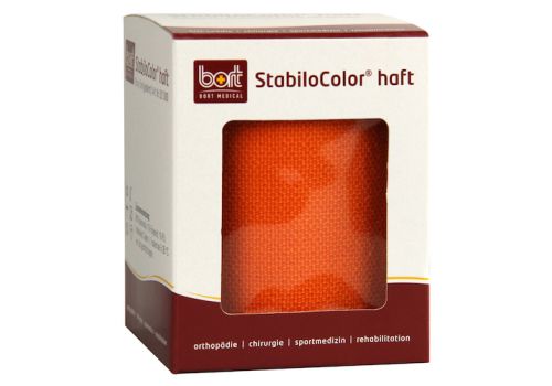 BORT StabiloColor haft Binde 8 cm orange – PZN 07672464 (PZN 07672464)