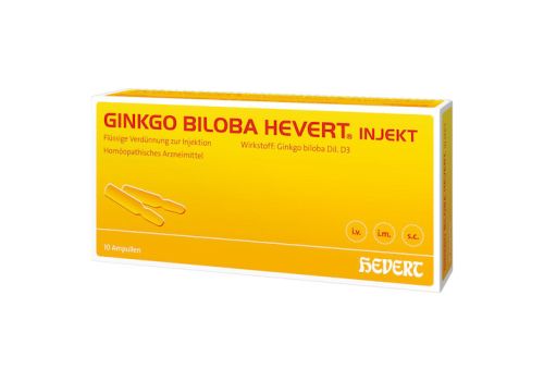 GINKGO BILOBA HEVERT Injekt Ampullen – PZN 03816216 (PZN 03816216)