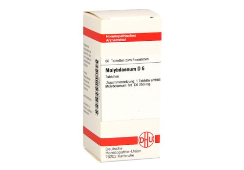 MOLYBDAENUM D 6 Tabletten – PZN 07174648 (PZN 07174648)