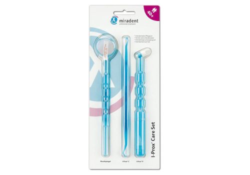 MIRADENT Pflegeset I-Prox Care Set blau trans. – PZN 07618708 (PZN 07618708)