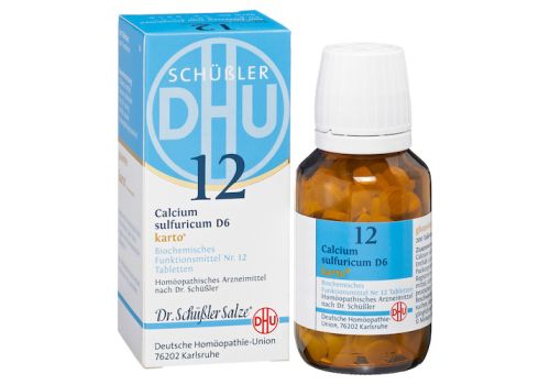 BIOCHEMIE DHU 12 Calcium sulfuricum D 6 Tabl.Karto – PZN 06329528 (PZN 06329528)