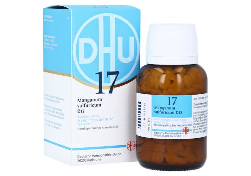 BIOCHEMIE DHU 17 Manganum sulfuricum D 12 Tabl. – PZN 06584427 (PZN 06584427)