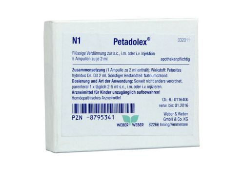 PETADOLEX Ampullen – PZN 08795341 (PZN 08795341)