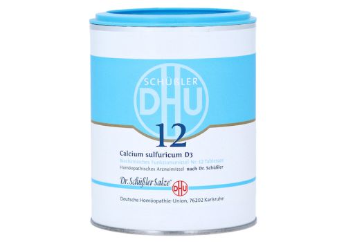 BIOCHEMIE DHU 12 Calcium sulfuricum D 3 Tabletten – PZN 00274849 (PZN 00274849)