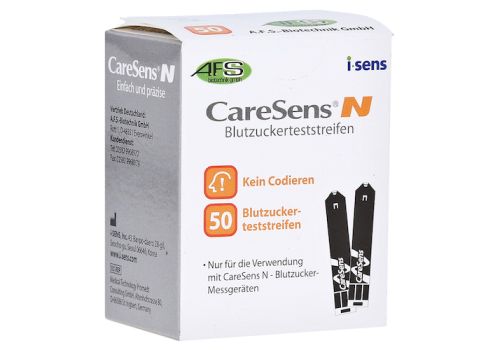 CARESENS N Blutzuckerteststreifen auto.codierend – PZN 08819857 (PZN 08819857)