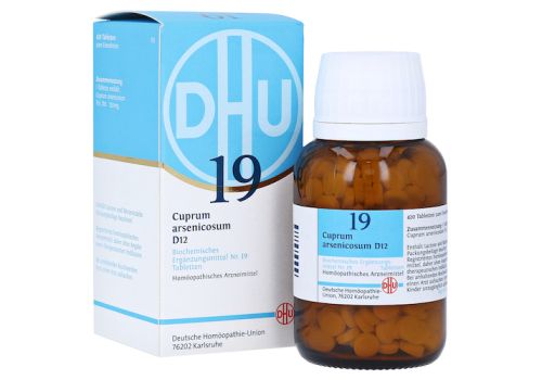 BIOCHEMIE DHU 19 Cuprum arsenicosum D 12 Tabletten – PZN 06584479 (PZN 06584479)