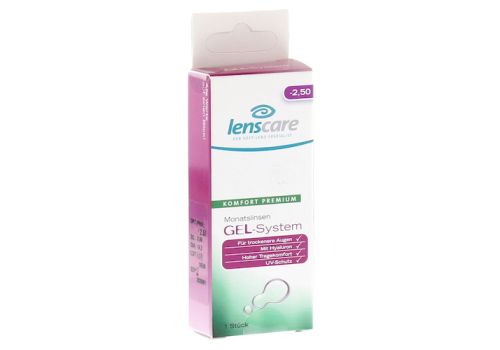 LENSCARE GEL-System Monatslinse -2,50 dpt – PZN 09442863 (PZN 09442863)