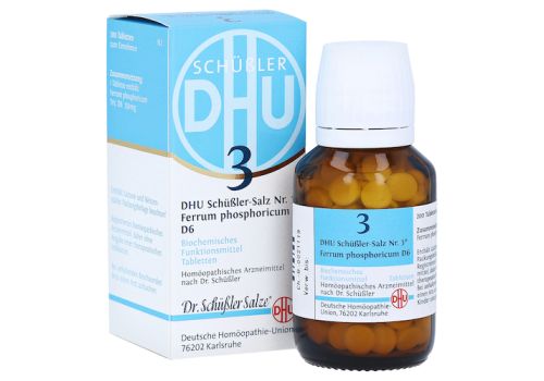 BIOCHEMIE DHU 3 Ferrum phosphoricum D 6 Tabletten – PZN 02580473 (PZN 02580473)