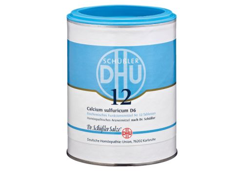 BIOCHEMIE DHU 12 Calcium sulfuricum D 6 Tabletten – PZN 00274878 (PZN 00274878)