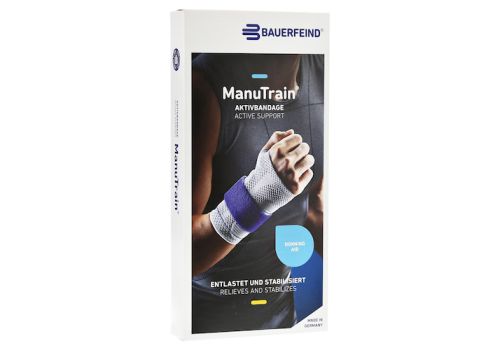 MANUTRAIN Handgelenkbandage rechts Gr.4 schwarz – PZN 07552317 (PZN 07552317)