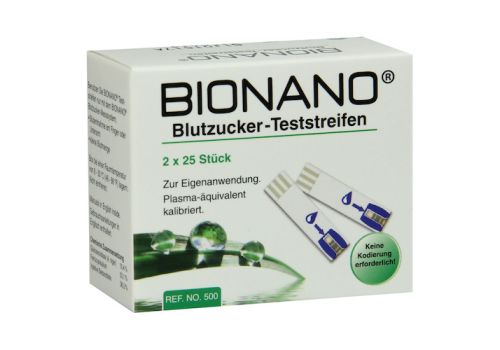 BIONANO Blutzucker-Teststreifen – PZN 06581535 (PZN 06581535)