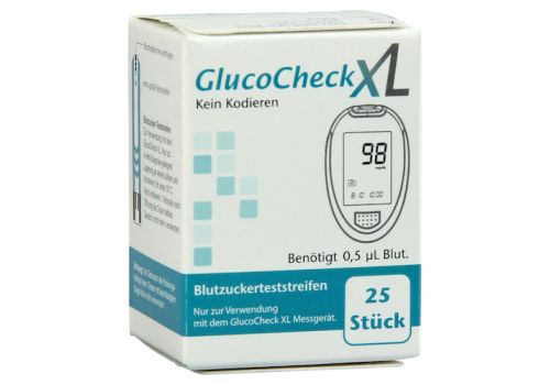 GLUCOCHECK XL Blutzuckerteststreifen – PZN 09286601 (PZN 09286601)