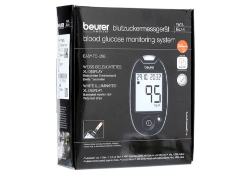 Beurer GL44 Blutzuckermessgerät mg/dl – PZN 07586902 (PZN 07586902)