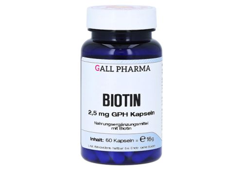 BIOTIN 2,5 mg GPH Kapseln – PZN 09786723 (PZN 09786723)