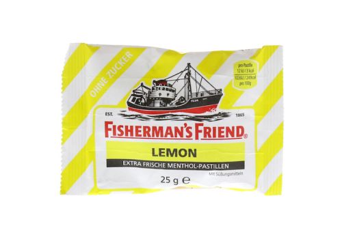 FISHERMANS FRIEND Lemon ohne Zucker Pastillen – PZN 08490937 (PZN 08490937)