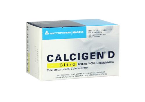 CALCIGEN D Citro 600mg/400 I.E. – PZN 07630508 (PZN 07630508)