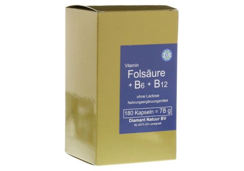 FOLSÄURE+B6+B12 ohne Lactose Kapseln – PZN 05388871 (PZN 05388871)