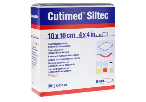 CUTIMED Siltec Schaumverb.10x10 cm sanft haftend – PZN 08454321 (PZN 08454321)