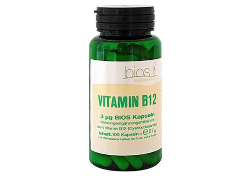 VITAMIN B12 3 µg Bios Kapseln – PZN 06054741 (PZN 06054741)