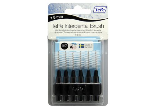 TEPE Interdentalbürste 1,5mm schwarz – PZN 07641446 (PZN 07641446)