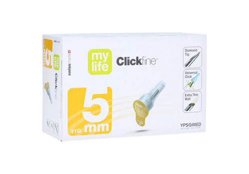 MYLIFE Clickfine Pen-Nadeln 5 mm 31 G – PZN 13331721 (PZN 13331721)