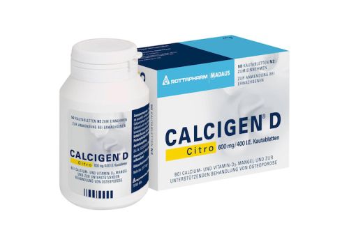 CALCIGEN D Citro 600mg/400 I.E. – PZN 01138539 (PZN 01138539)