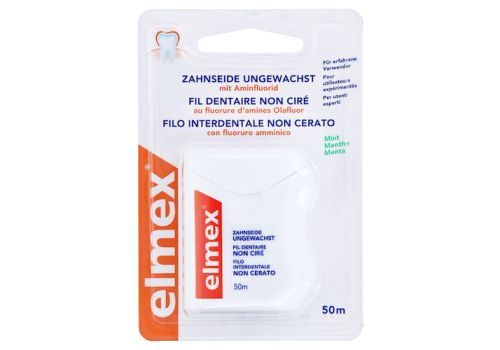 ELMEX Zahnseide ungewachst mit Aminfluorid – PZN 04123461 (PZN 04123461)